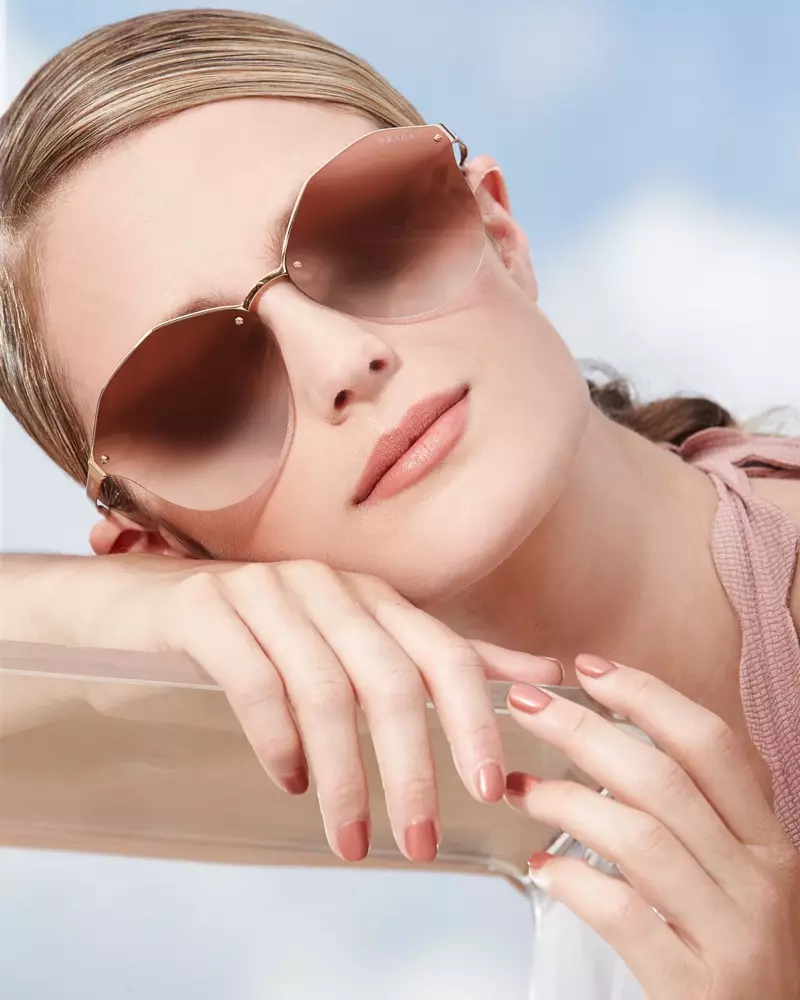 Prada Mirrored Round Sunglasses