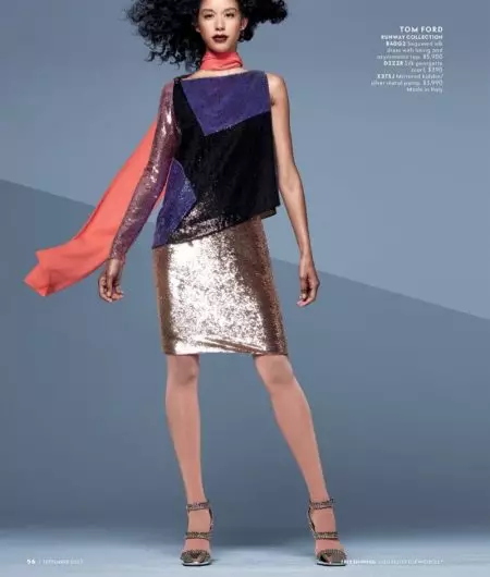 Coco Rocha, Soo Joo Park Front Neiman Marcus 'Art of Fashion' Campanha Outono 2017