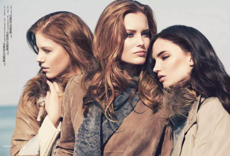 Charlotte Cordes, Dalia Günther & Yulia Petrova na Dirk Messner na Unger Fashion Fall 2011