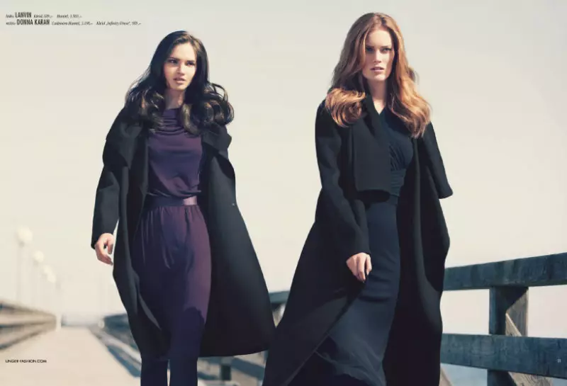 Charlotte Cordes, Dalia Günther & Yulia Petrova ni Dirk Messner para sa Unger Fashion Fall 2011