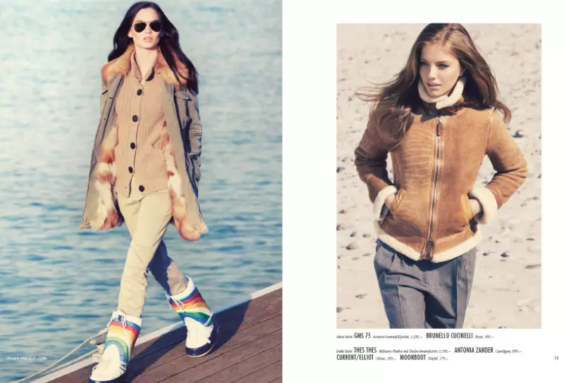 Charlotte Cordes, Dalia Günther & Yulia Petrova oleh Dirk Messner untuk Unger Fashion Fall 2011