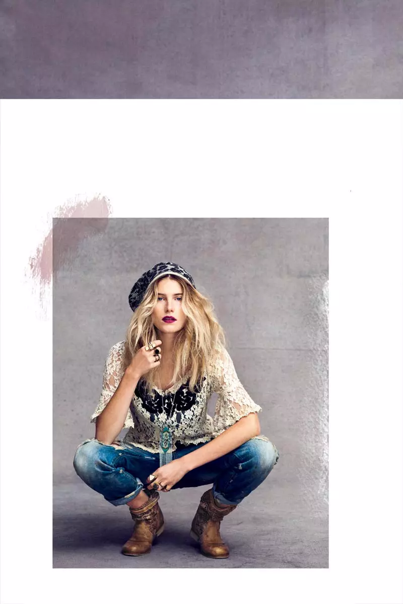 Dree Hemingway Yabonye Boho kuri Cataloge Yabantu Yubusa