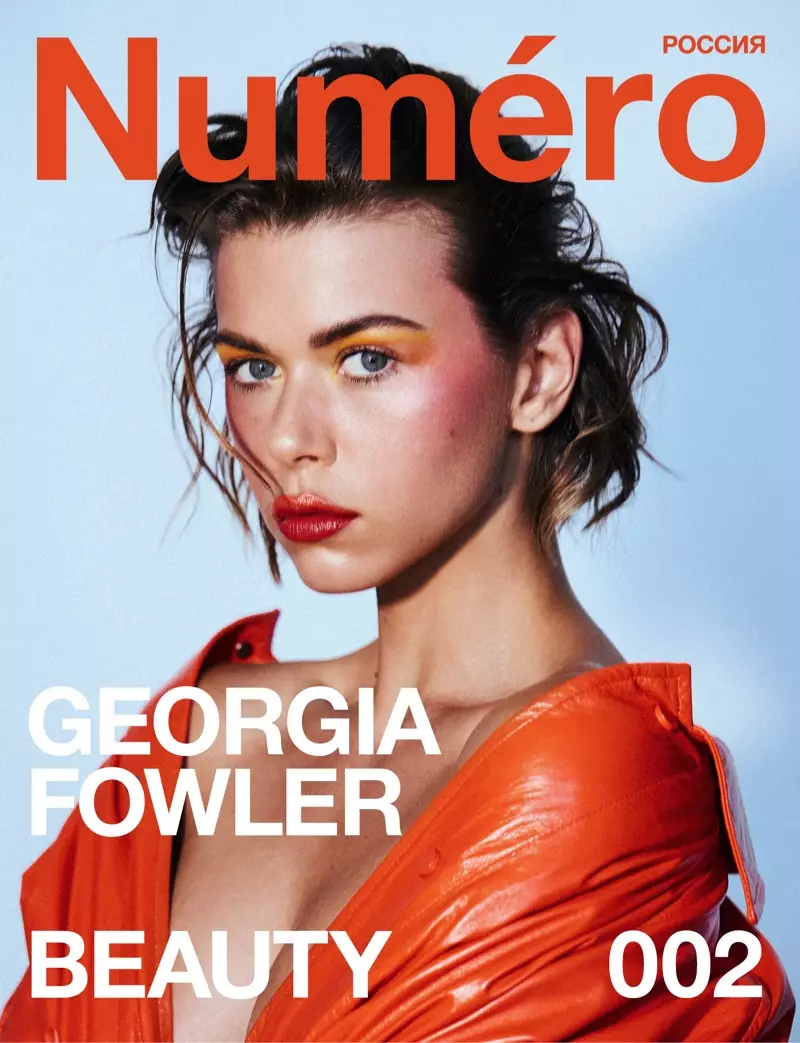 Georgia Fowler Numero Russland 2020 Beauty Cover Editorial