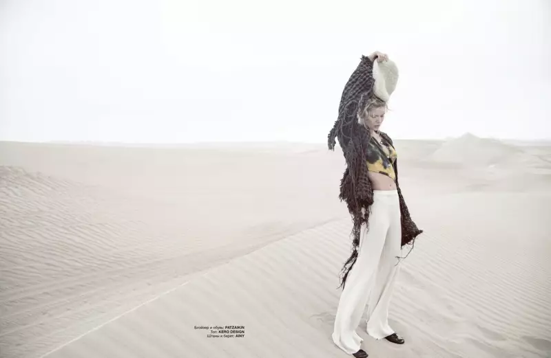 Josie Canseco Poses nyob rau hauv Layered Styles rau Numero Russia