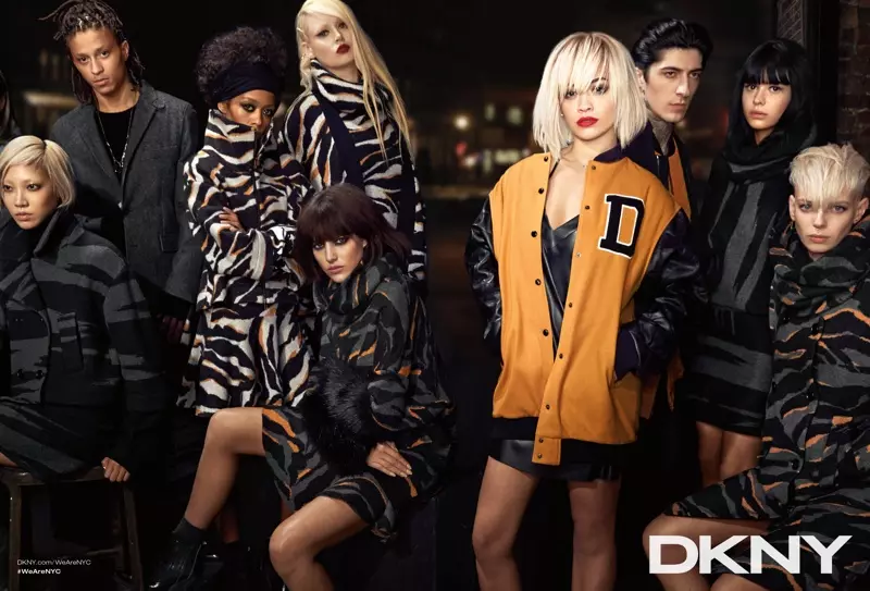 DKNY 2014 የመኸር/የክረምት ዘመቻ ከሪታ ኦራ ጋር