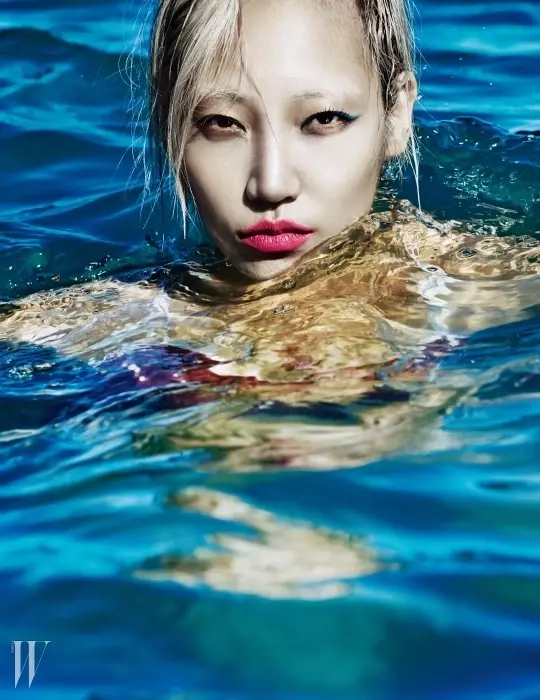 Soo Joo Park Embraces Swim Season for Editorial in W Korea