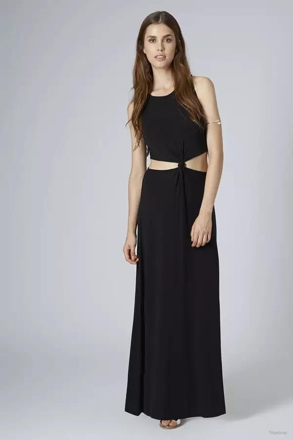 Jersey Knotted Waist Maxi Dress e fumaneha ho Topshop ka $30.00