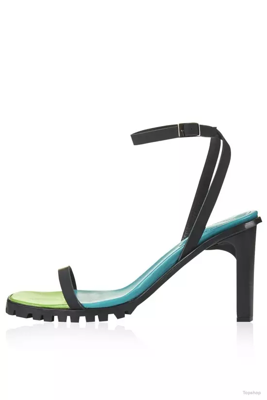 Colour-Block Strappy Sandals ni Marques'Almeida X Topshop