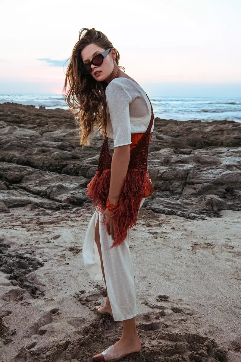 Angel Rutledge Models Beach Trends for Glass Magazine