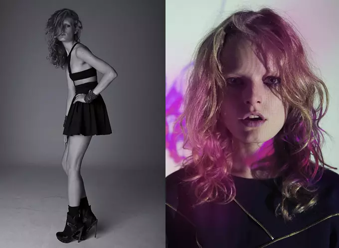 Tigre Escobar Hanne Gaby Odiele už Estebaną Cortazarą „Exito Campaign“.