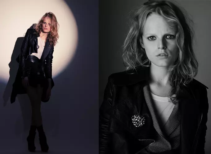 Hanne Gaby Odiele โดย Tigre Escobar สำหรับแคมเปญ Esteban Cortazar con Exito