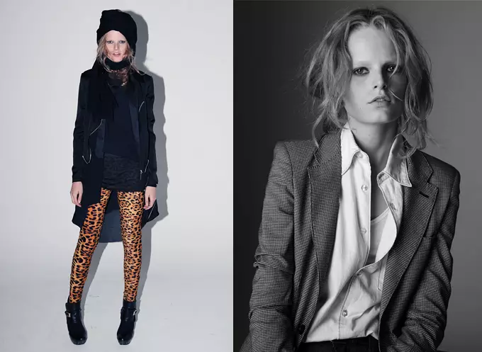 Tigre Escobar Hanne Gaby Odiele už Estebaną Cortazarą „Exito Campaign“.