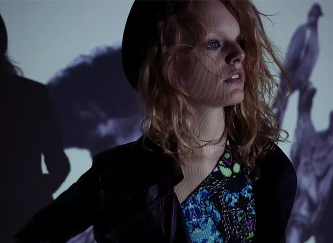 Hanne Gaby Odiele, Tigre Escobar, Esteban Cortazar con Exito Campaignille