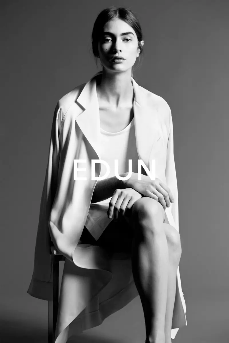 Marine Deeleuw Stars sa Edun Spring/Summer 2014 Campaign