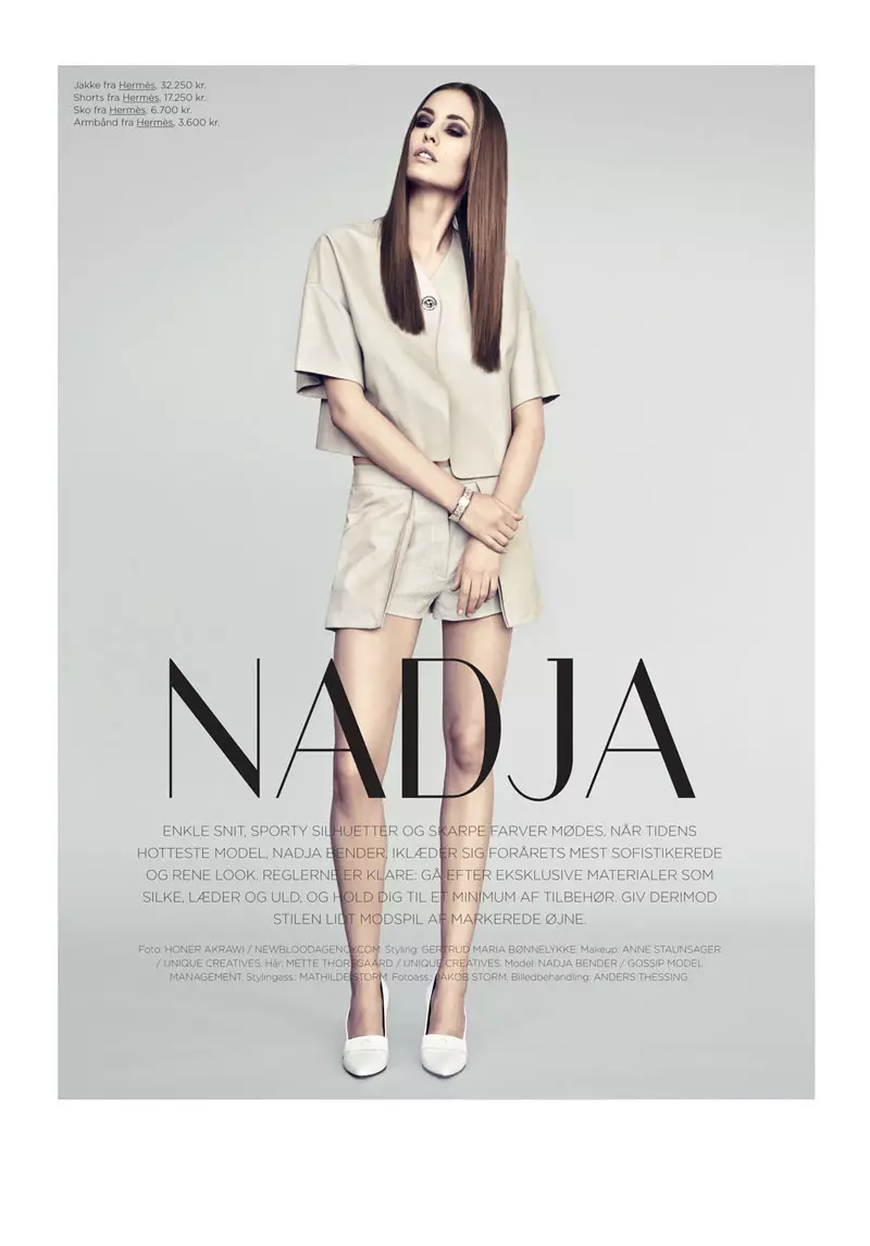 Nadja Bender Modeller Minimal Style fir Eurowoman vum Honer Akrawi