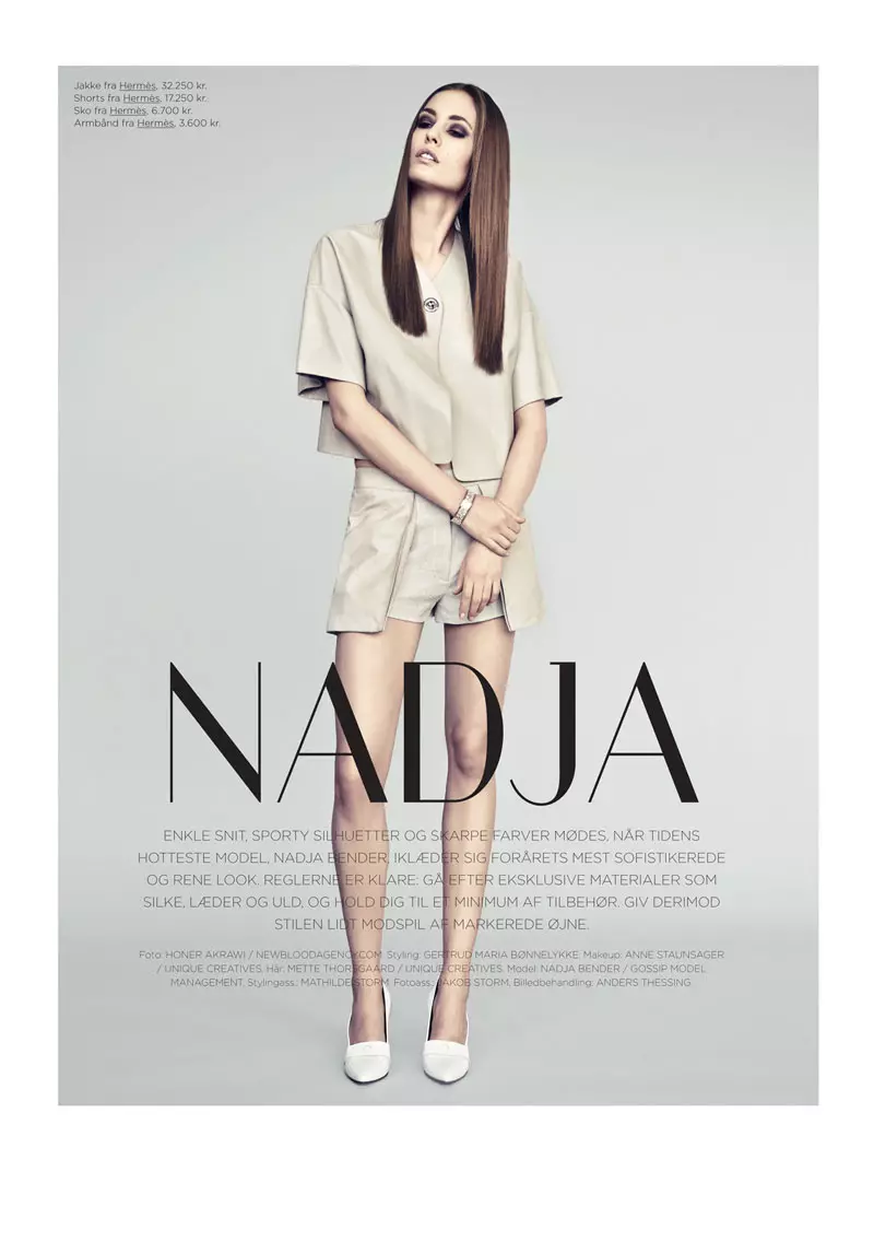 Nadja Bender Modely Minimal Style ho an'ny Eurowoman nataon'i Honer Akrawi