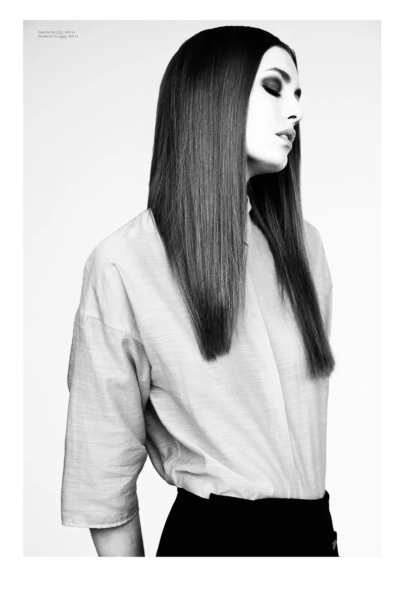 Nadja Bender modeluje minimalistyczny styl dla Eurowoman autorstwa Honer Akrawi