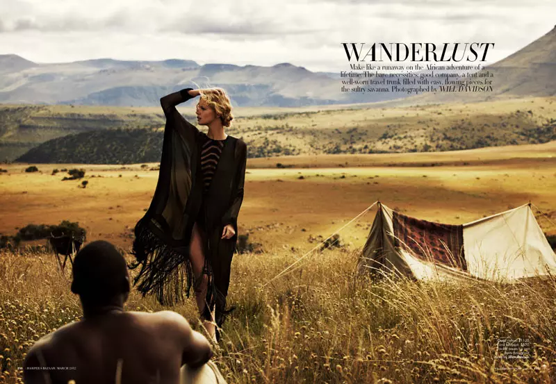 Marloes Horst de Will Davidson para Harper's Bazaar Australia, marzo de 2012