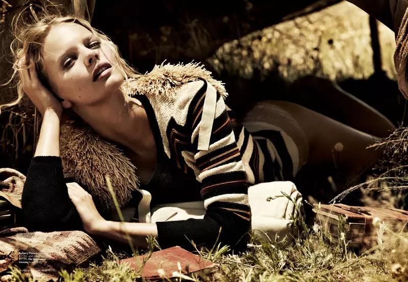 Will Davidsonin Marloes Horst elokuvalle Harper's Bazaar Australia maaliskuuta 2012