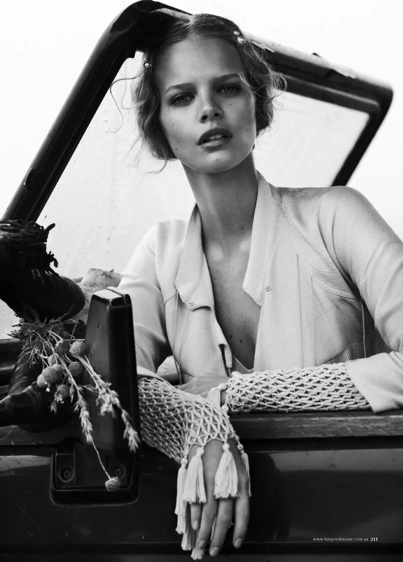 Marloes Horst naWill Davidson yeHarper's Bazaar Australia Kurume 2012