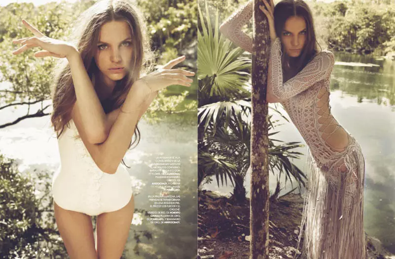 Regina Feoktistova door David Roemer voor Marie Claire Spanje juni 2011