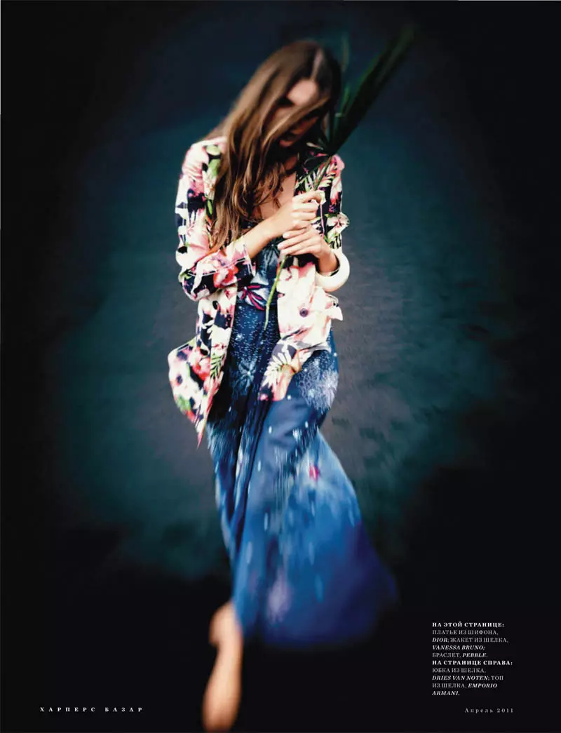 Regina Feoktistova na Serge Leblon kwa Harper's Bazaar Russia Aprili 2011