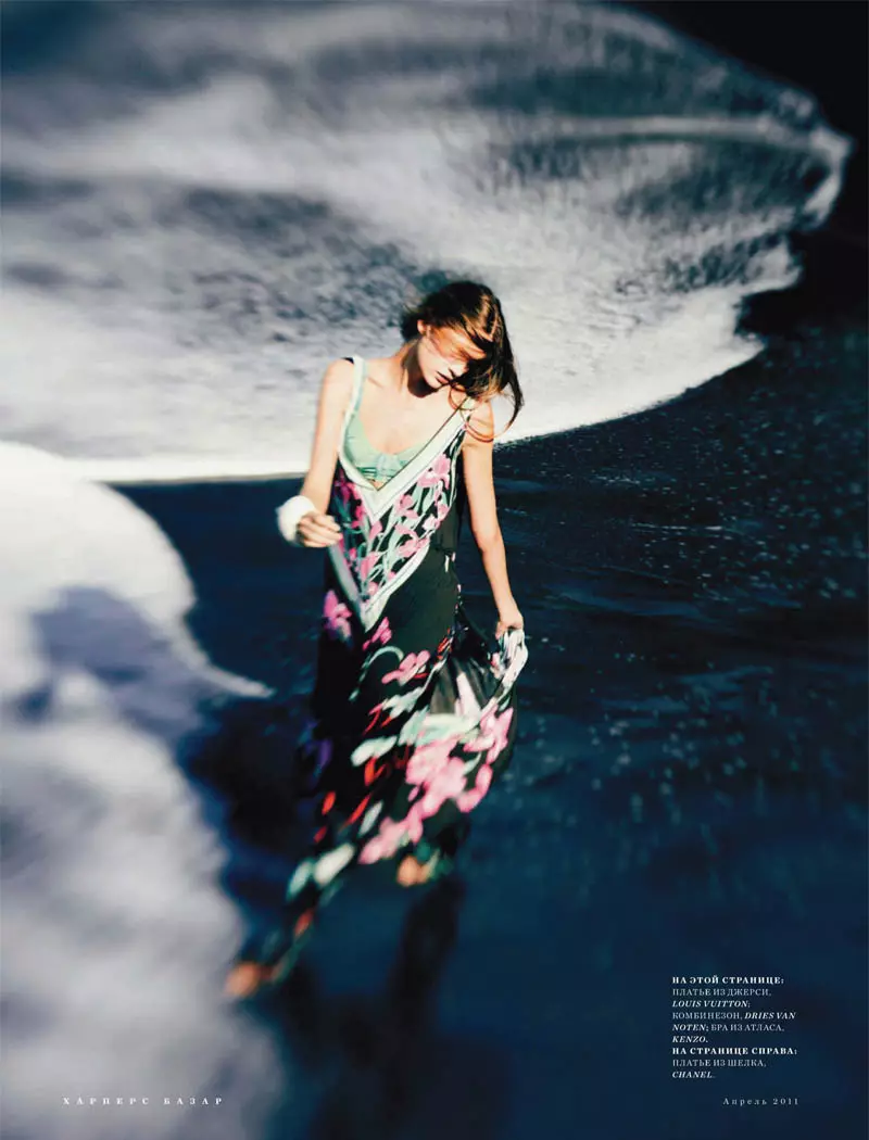 Regina Feoktistova ni Serge Leblon para sa Harper's Bazaar Russia Abril 2011