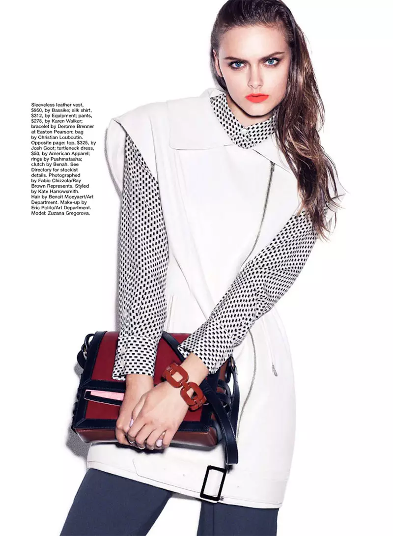 Zuzana Gregorova Sports Color Blocking Marie Claire Australialle Marraskuu 2012