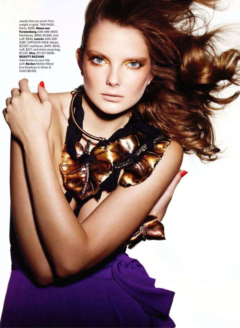 Eniko Mihalik nke Ben Hassett maka Harper's Bazaar US Maachị 2011