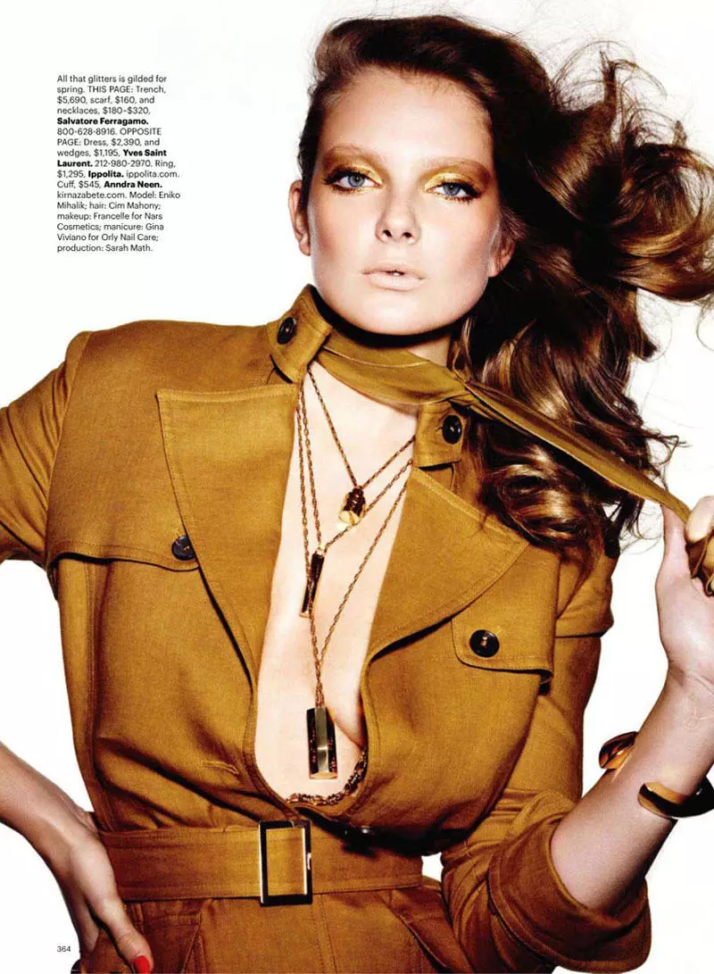 Eniko Mihalik ku Ben Hassett pikeun Harper's Bazaar AS Maret 2011