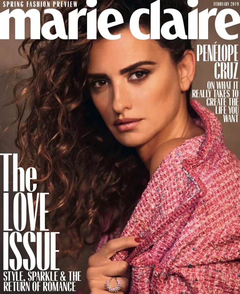 UPenelope Cruz kuMarie Claire US February 2019 Cover