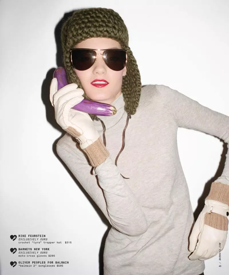 Kirsi Pyrhonen fir Barneys Holiday 2010 Katalog vum Magnus Unnar