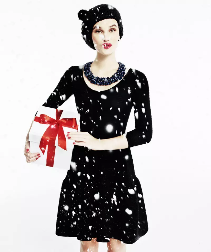 Giedre Dukauskaite de David Dunan para Blanco Christmas Campaign