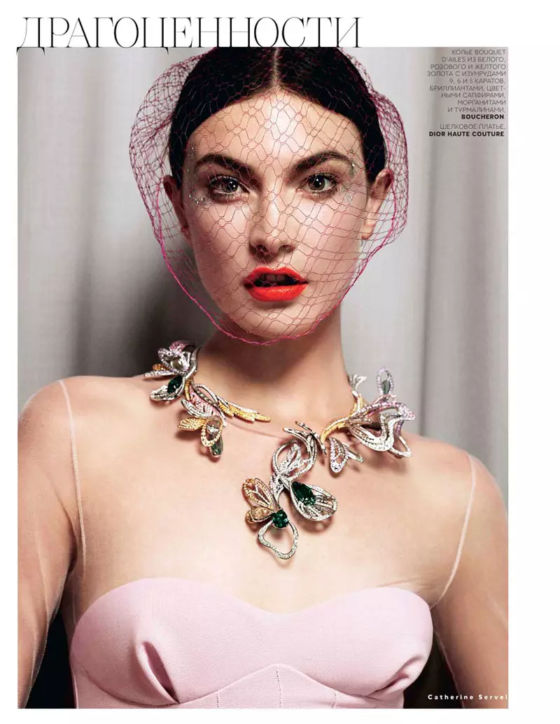 Η Jacquelyn Jablonski λάμπει στη μόδα για τη Vogue Russia Οκτώβριος 2012 από την Catherine Servel