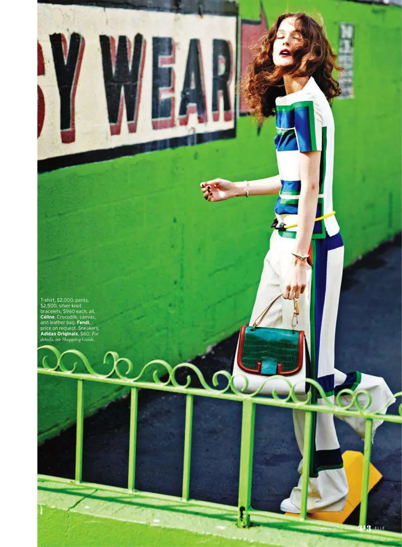 Annaleise Smith troch Serge Leblon foar Elle US april 2011