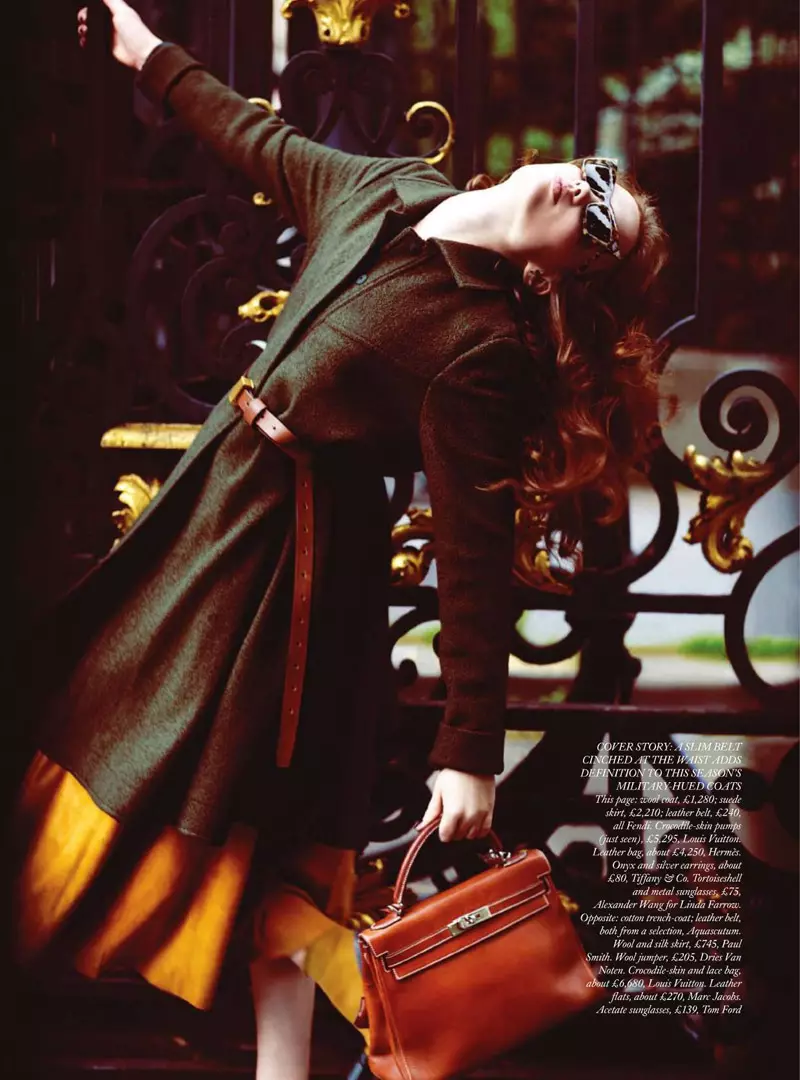 Naty Chabanenko naSerge Leblon yeHarper's Bazaar UK Gunyana 2010