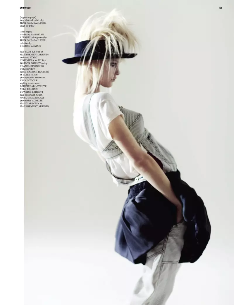 Serge Leblonyň Hanna Holman | Dazed we bulaşyk 2010-njy ýylyň aprel aýy