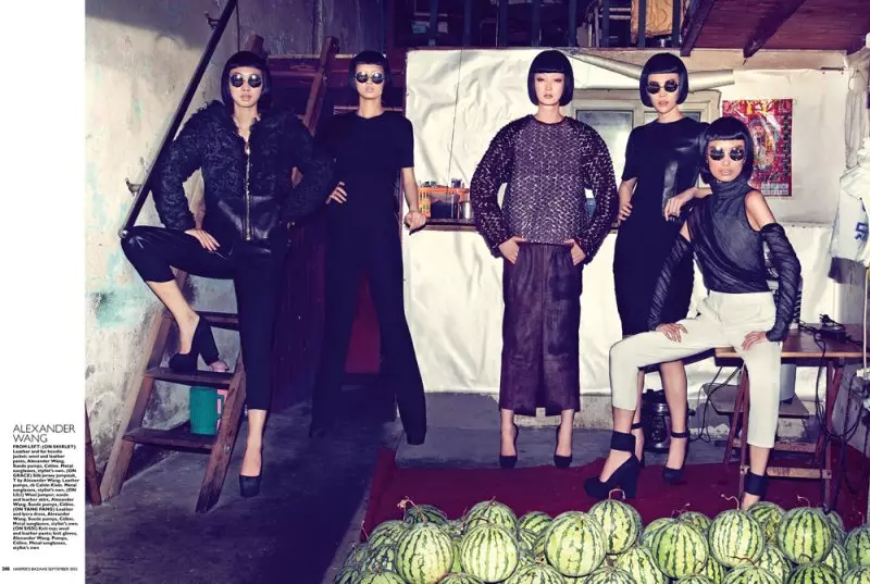 Gan Lenses Shanghai Beauties pour Harper's Bazaar Singapour Septembre 2012