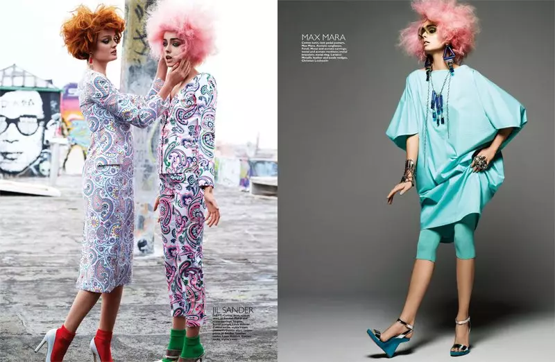 Lisa Cant & Darla Baker oleh Simon Upton untuk Harper's Bazaar Singapore April 2012