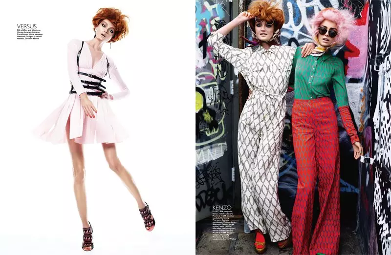 Lisa Cant & Darla Baker de Simon Upton por Harper's Bazaar Singapuro aprilo 2012