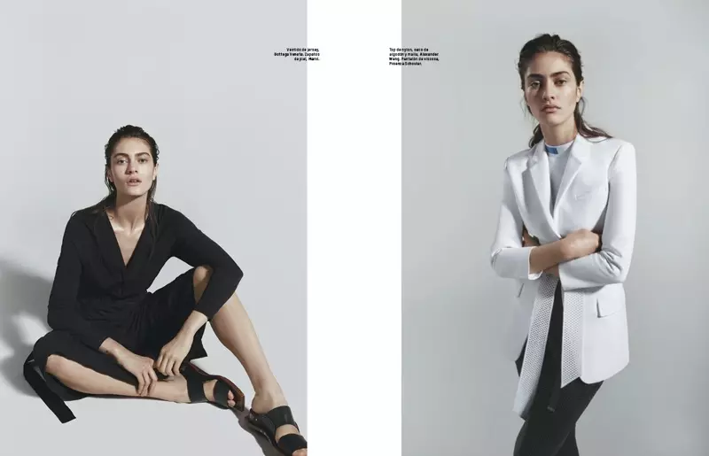 Marine Deleeuw Models Eastern-Inspired Looks untuk L'Officiel Mexico