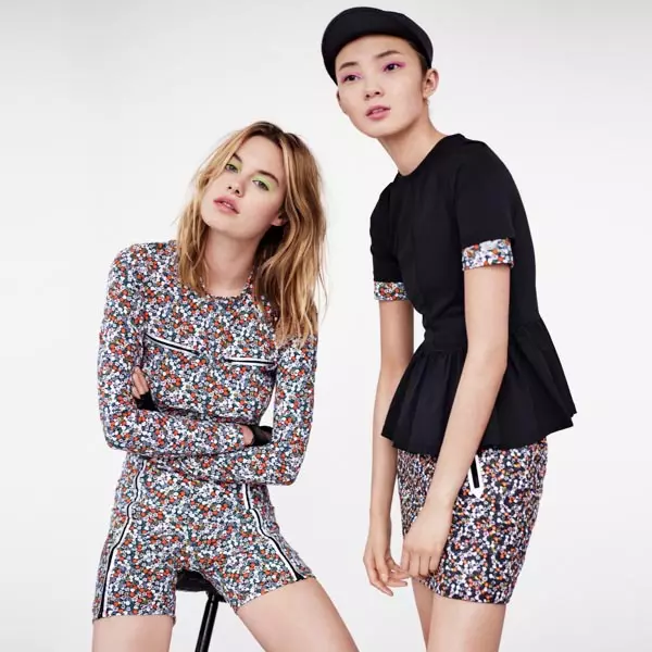 Camille Rowe & Xiao Wen میں adidas Originals x افتتاحی تقریب کے تعاون کے لیے اولمپک روح ہے