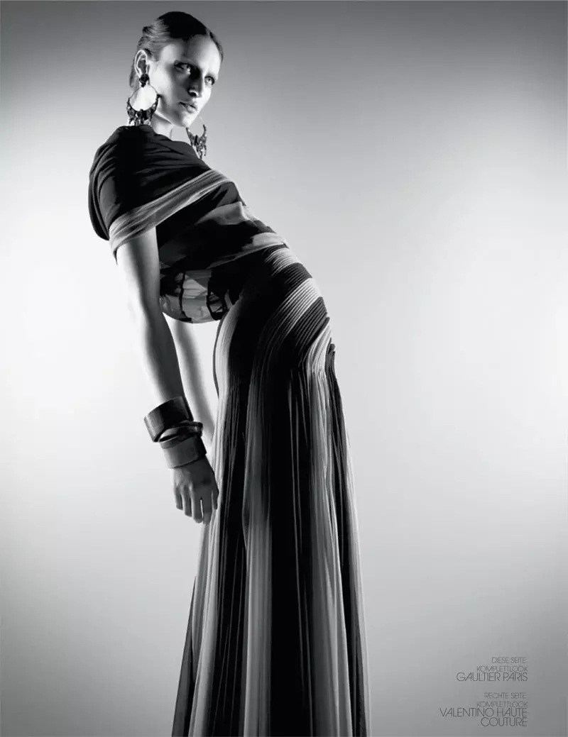 Franzi Mueller Dons Haute Couture for Interview Germany Μάρτιος 2013 από τον Markus Jans