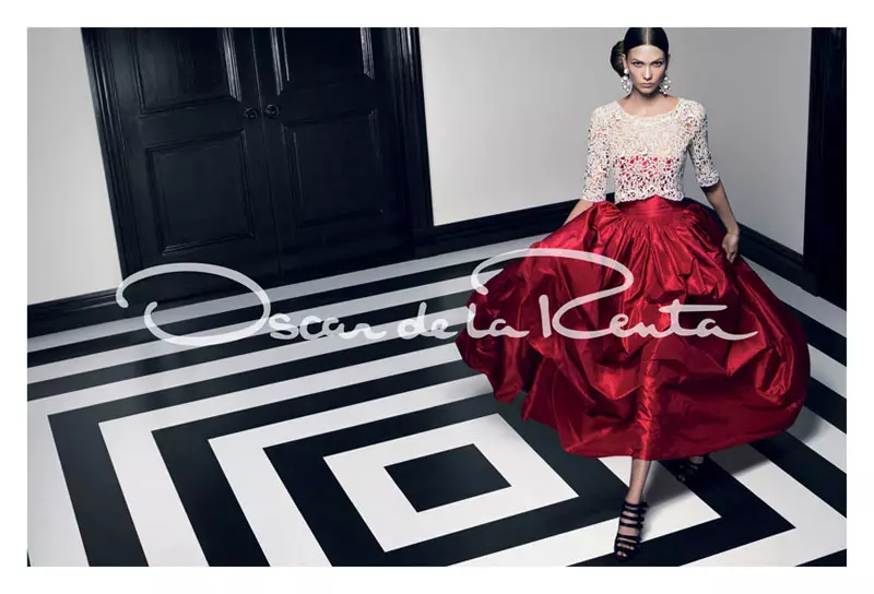 Karlie Kloss voor Oscar de la Renta Spring 2012-campagne door Craig McDean