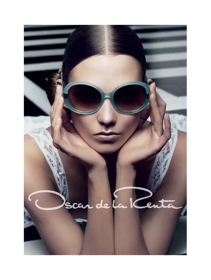 Karlie Kloss para a campaña de primavera de 2012 de Oscar de la Renta de Craig McDean