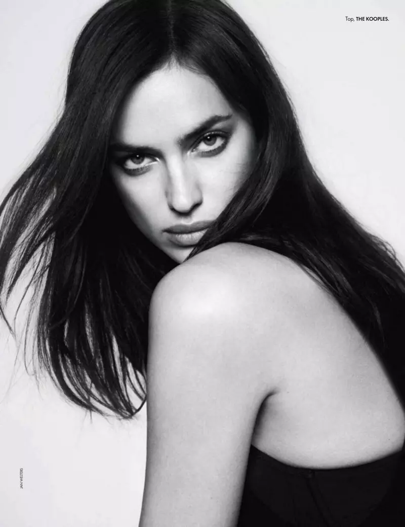 Irina Shayk pózuje v elegantních souborech pro ELLE France