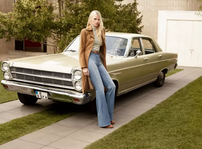 لارا اسٽون 70s جي خوبصورتي آھي H&M Fall 2015 جي مهم لاءِ