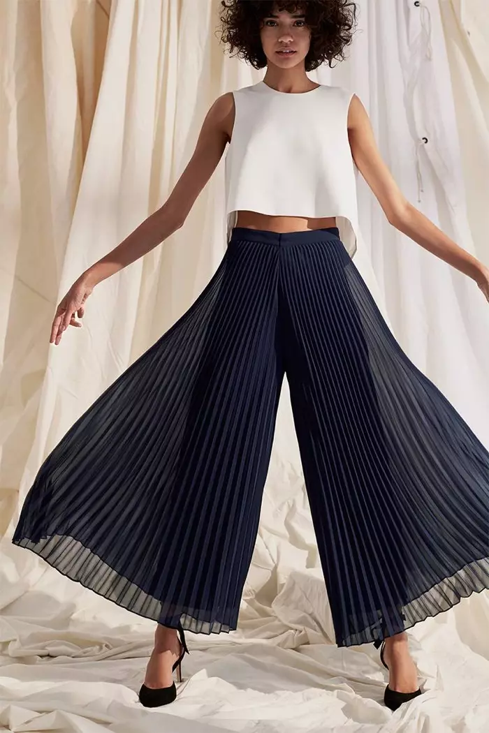 Club Monaco Midian Top, Jessyn Pleated Pant en Shobana Pump