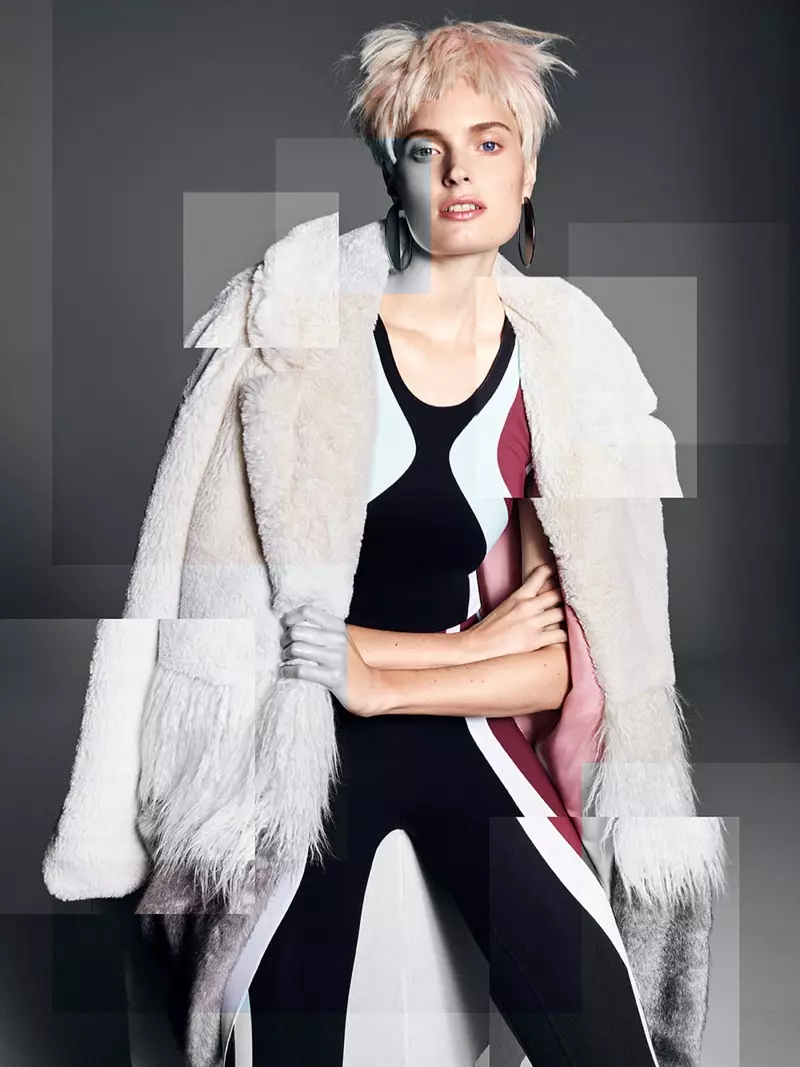 Agnete Hegelund Poses sa Luxe Fur Styles para sa Glamour Italy