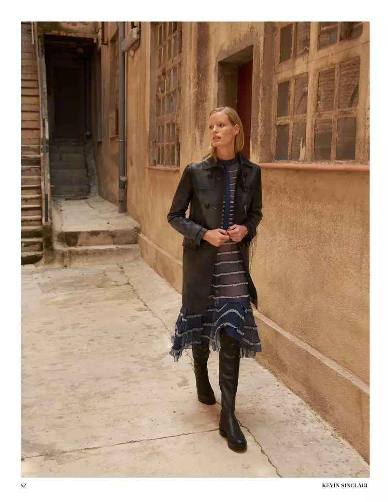 Caroline Winberg nosi pre-fall stile za Marie Claire v Španiji